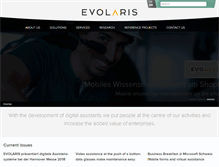 Tablet Screenshot of evolaris.net